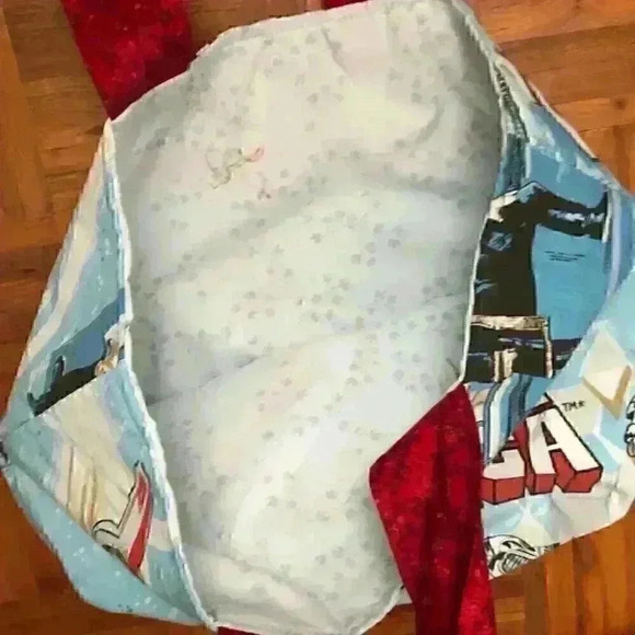 VTG linens upcycled handmade #starwars lined tote - Picture 3 of 4